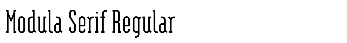 Modula Serif Regular